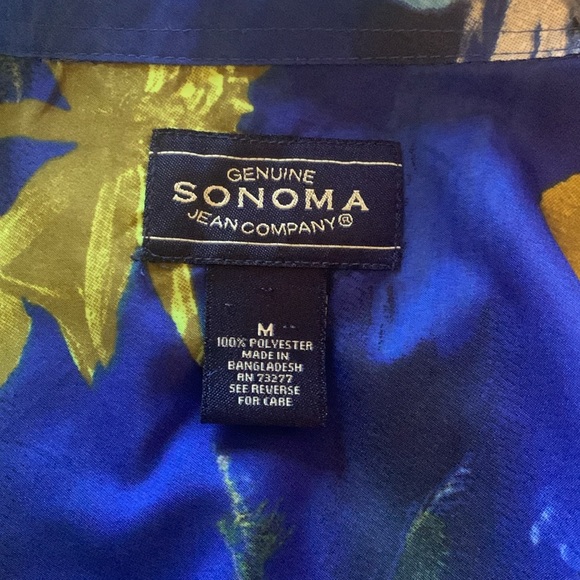 Sonoma Jean Co hibiscus floral button up - Picture 6 of 7